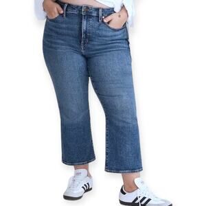 Madewell New Cali Demi Boot Crop Jean Size 37 US 24 Petite Medium Wash K7980